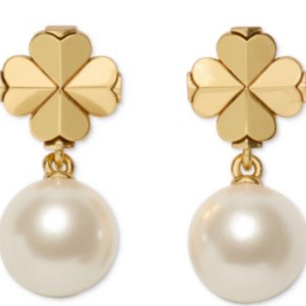 New kate spade new york Spade Flower Pearl Drop Earrings
